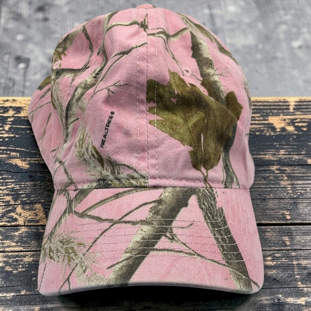 Pink Realtree Baseball Cap Signatures Cotton Camouflage Dad Hat Camo
